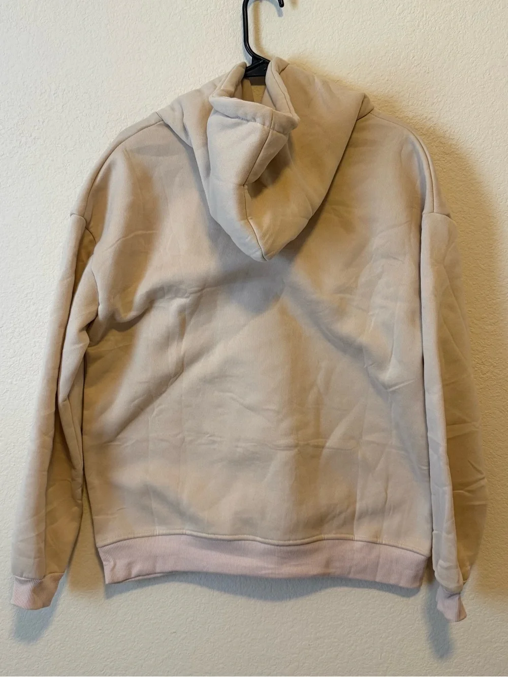 Cat-Themed Beige Hoodie with Colorful Graphic -NWT